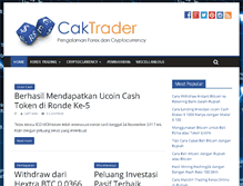 Tablet Screenshot of caktrader.com